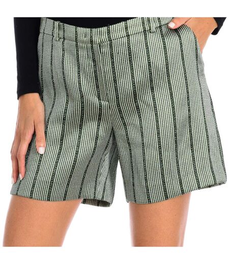 Shorts with straight cut 1NP41T12416 woman