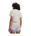 Womens/ladies Explor Trail Run Crop T-shirt White Purple Under Armour-2