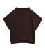 Womens/ladies Plain Boxy Sleeveless T-shirt Dark Brown Ted Baker-2
