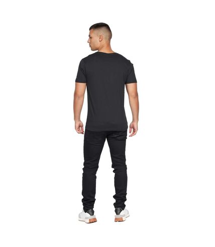 T-shirt helty homme noir Crosshatch