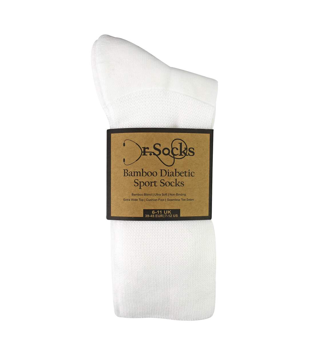 Dr.Socks - Lot de 3 Chaussettes Sport Diabétiques Homme Respirantes-2