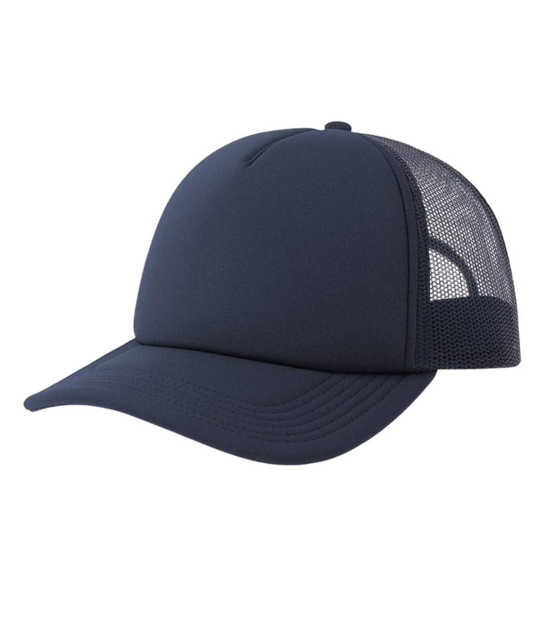 Casquette Trucker Motif/style 5 Panneaux Rapper-s Adulte Bleu Marine Atlantis-1