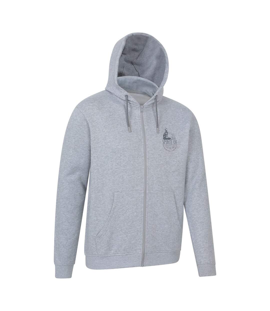 Sweat À Capuche Spirit Of Adventure Homme Gris Mountain Warehouse-4