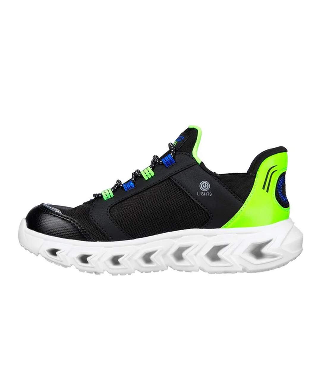 Baskets hypno-flash 2.0 odelux garçon noir / vert clair Skechers-2