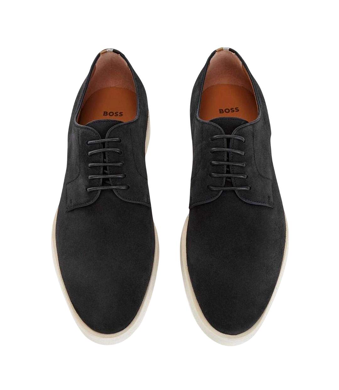 Derbies Homme Bleu Foncé Boss-4