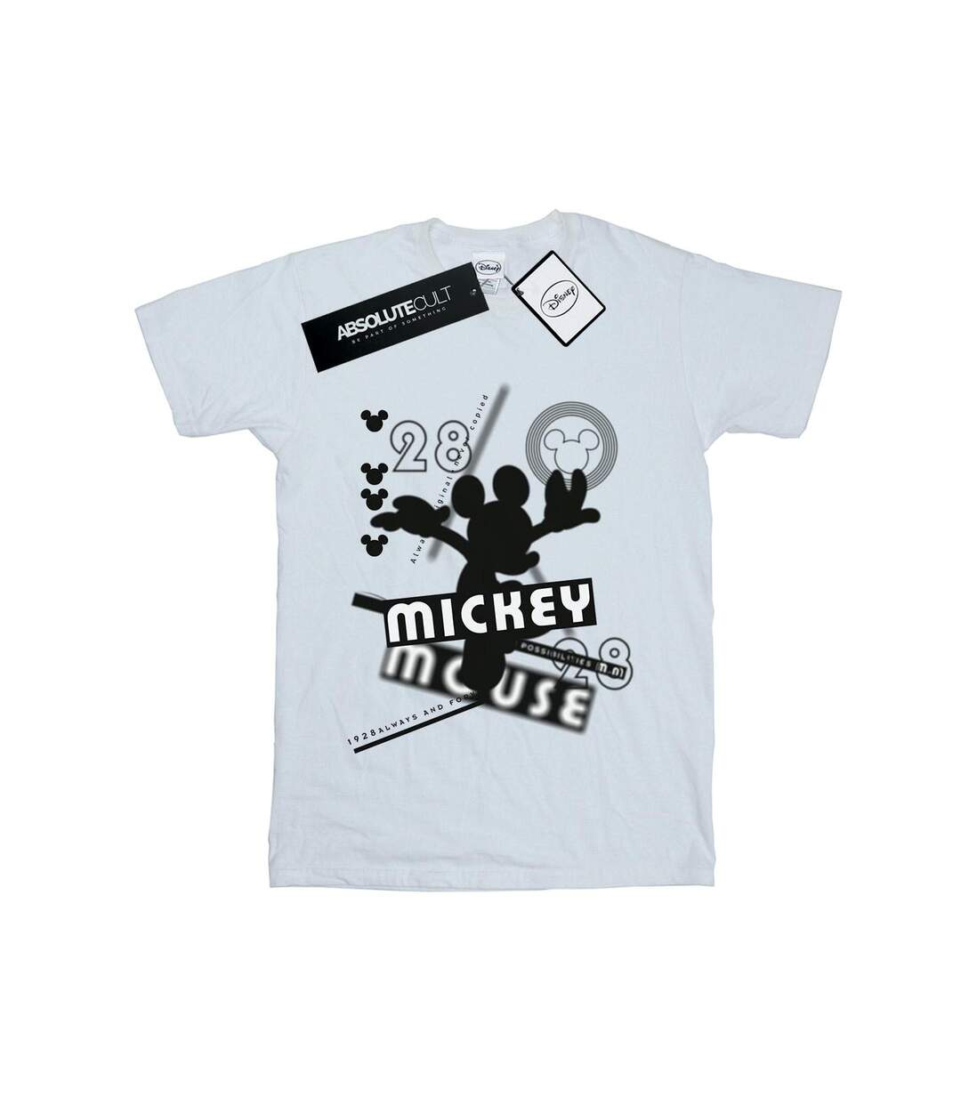 Disney Womens/Ladies Mickey Mouse Always And Forever Cotton Boyfriend T-Shirt (Blanc) - UTBI36601-1