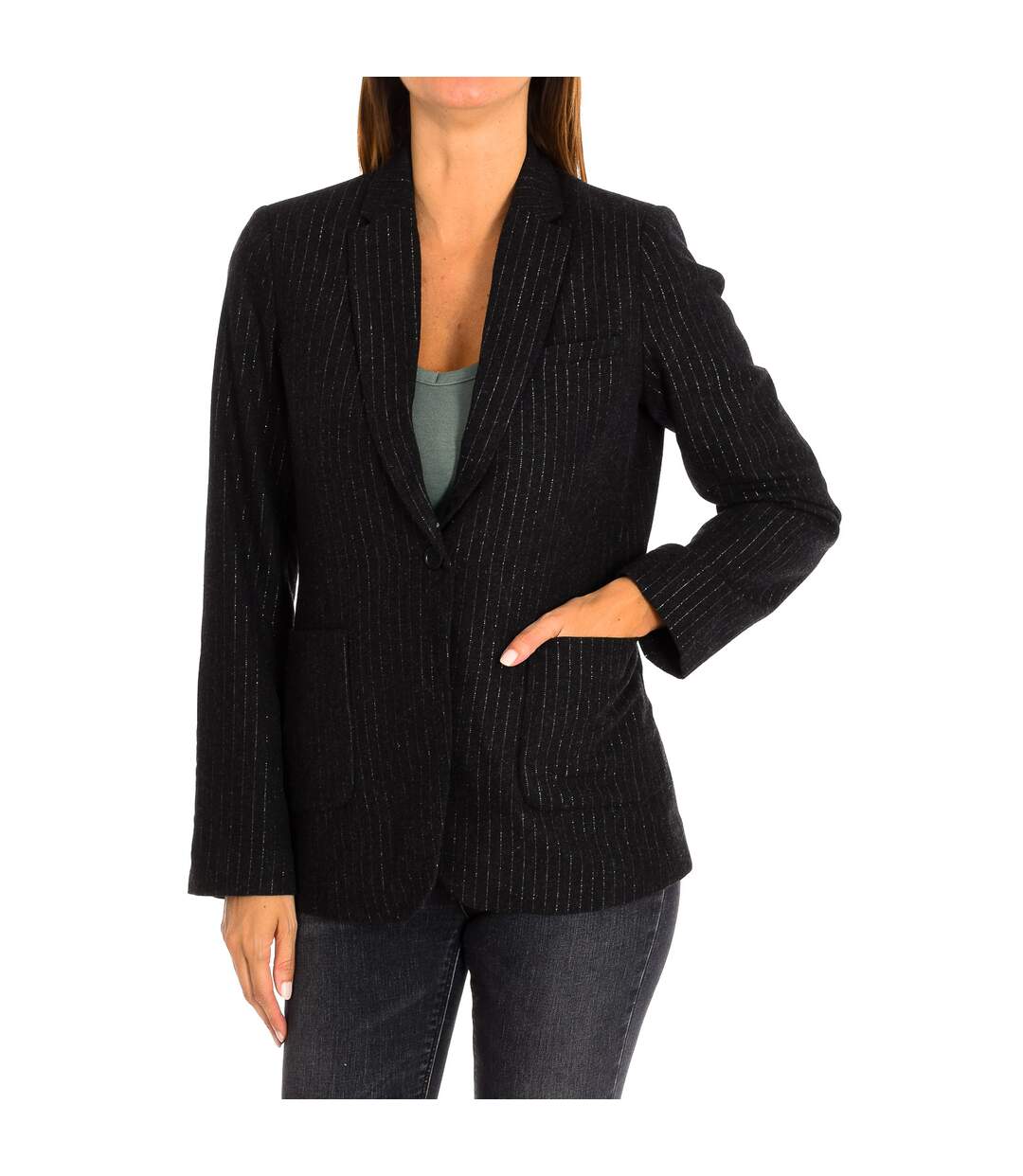 Slim-fit long-sleeved blazer 9326 woman-1