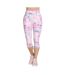Womens/ladies gowalk seascape floral capri coral/multicoloured Skechers-1