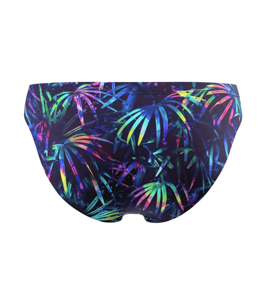 Mens Beachstar Tropical Leaves Briefs Navy Blue Speedo-2