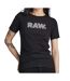 T-shirt Noir Femme G-Star Raw Anglaise Graphic Raw - M