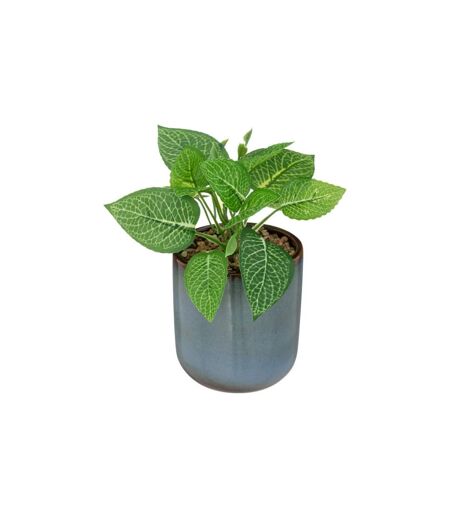 Plante Artificielle en Pot Reac 16cm Bleu & Vert