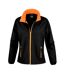 Womens/ladies softshell body warmer black/orange Result