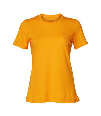 Womens/ladies jersey short-sleeved t-shirt gold Bella + Canvas