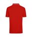 Polo Homme Rouge Blanc James And Nicholson-2