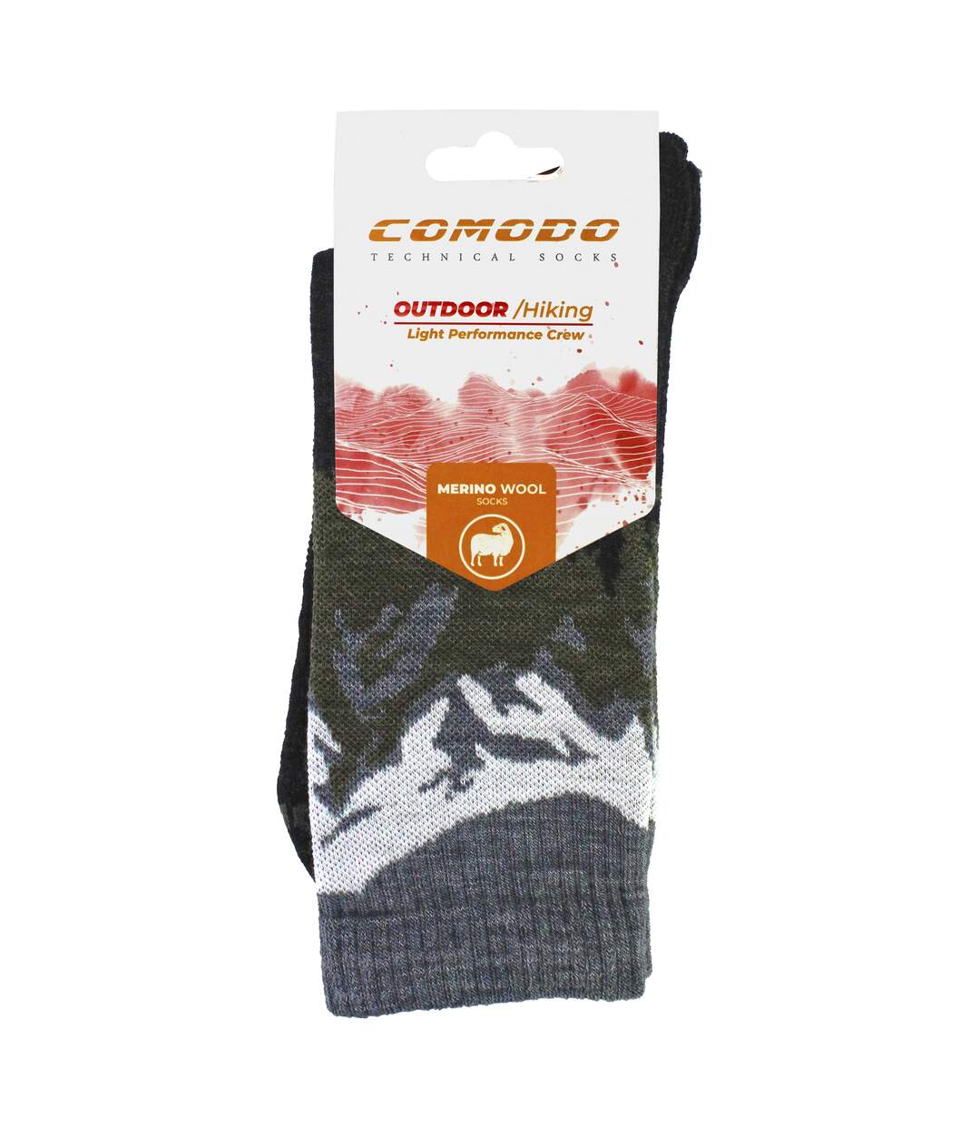 Mens Ladies Light Performance Crew Merino Wool Socks | Trekking Socks-2