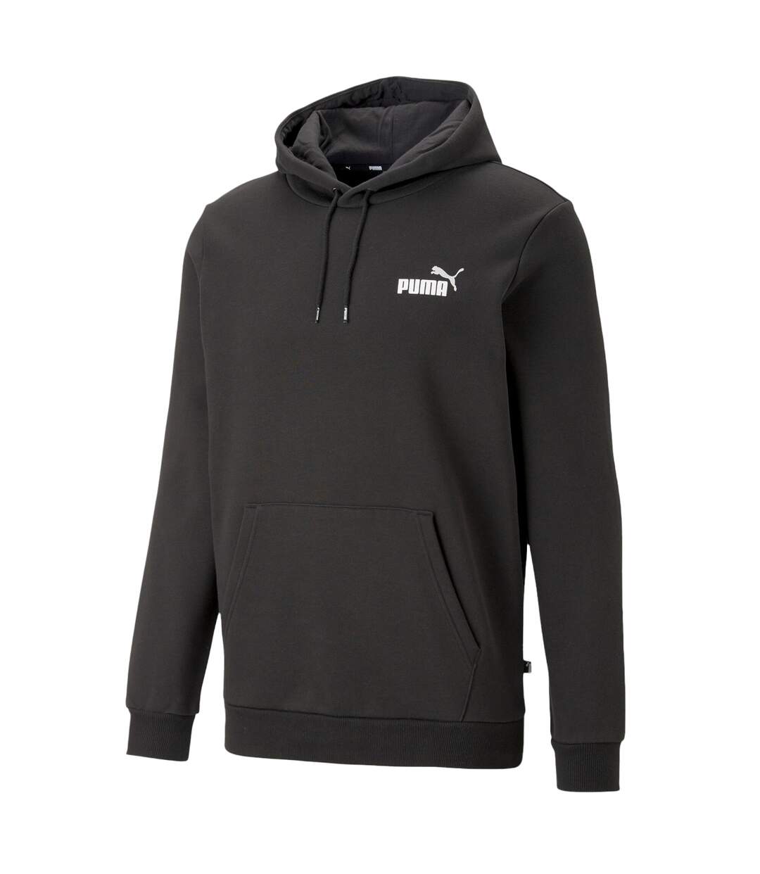 Sweat À Capuche Style Petit Logo Ess+ Col Homme Noir Puma-2