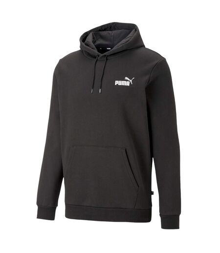 Sweat À Capuche Style Petit Logo Ess+ Col Homme Noir Puma