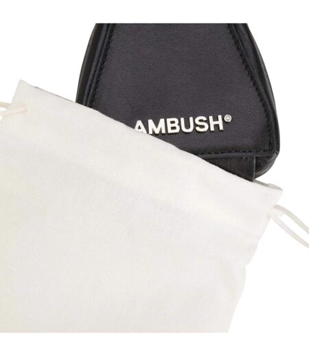 Tri Leather Pouch One Size Black Silver Ambush