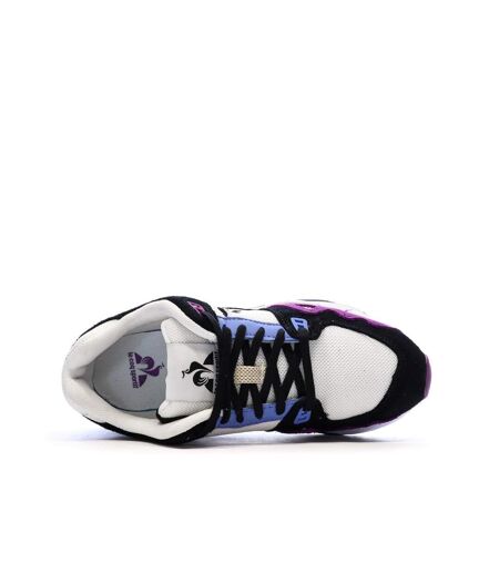 Baskets noires/blanches/bleu femme le coq sportif r1100 nineties