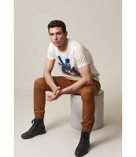 tshirt col rond avec tête de mort avec chapeau haut-de-forme DANDY