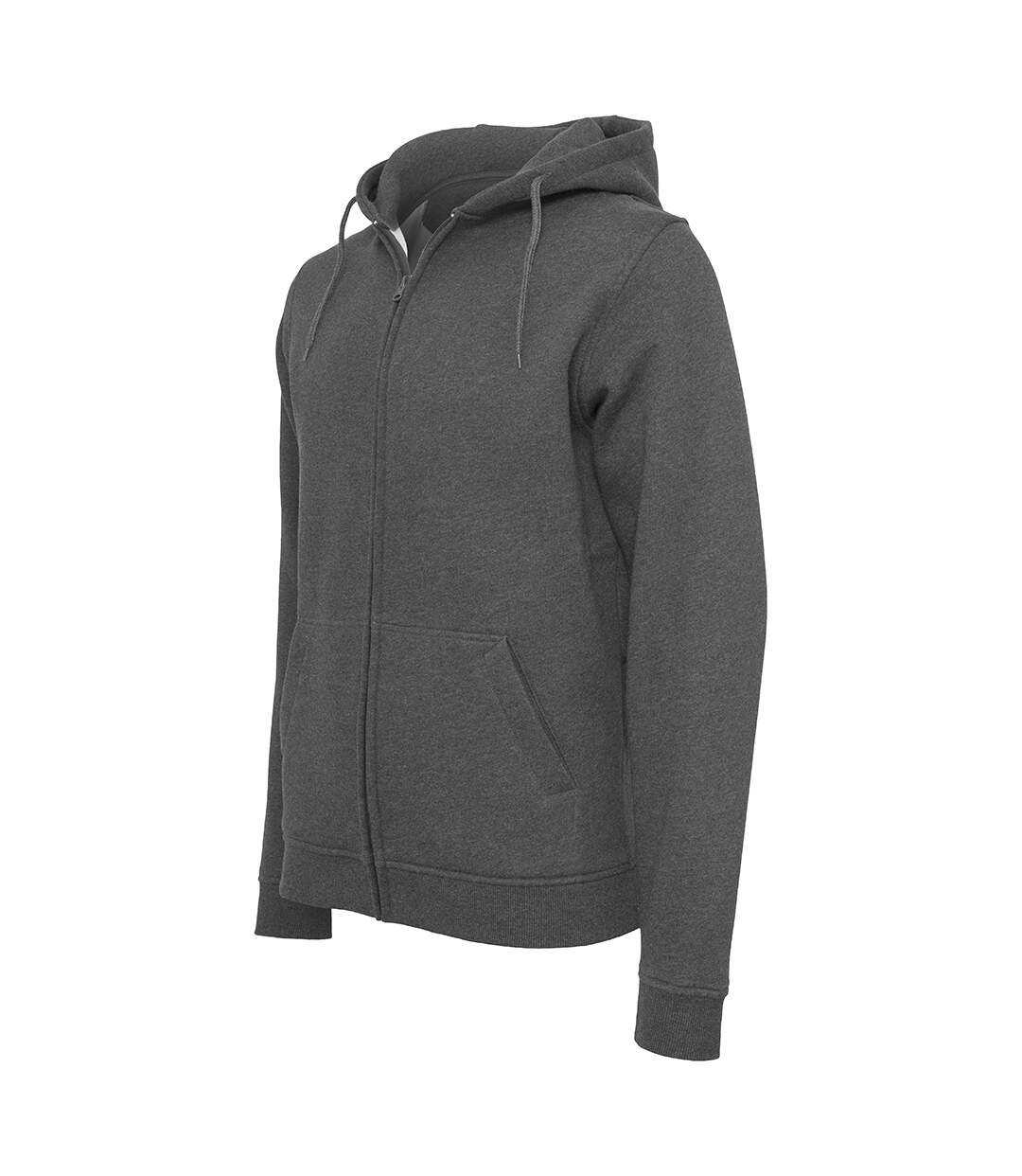 Build Your Brand - Sweat à capuche zippé - Hommes (Gris foncé) - UTRW5680