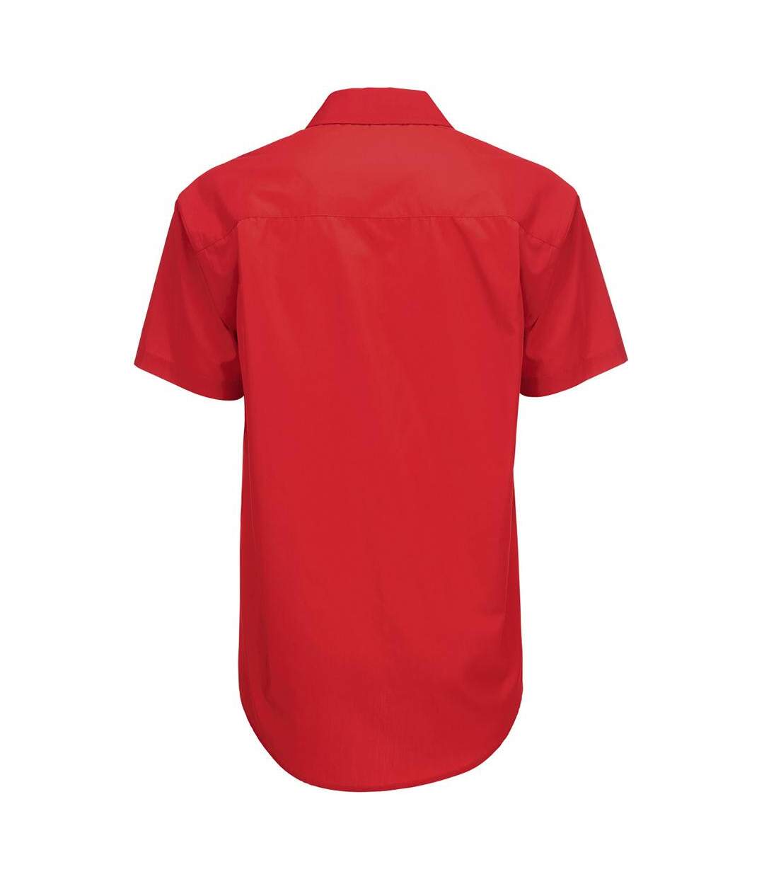 Chemise À Manches Courtes Smart Homme Rouge Profond B&C-2