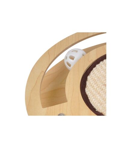 Jeu Interactif pour Chat Griffoir & Tunnel 33cm Naturel