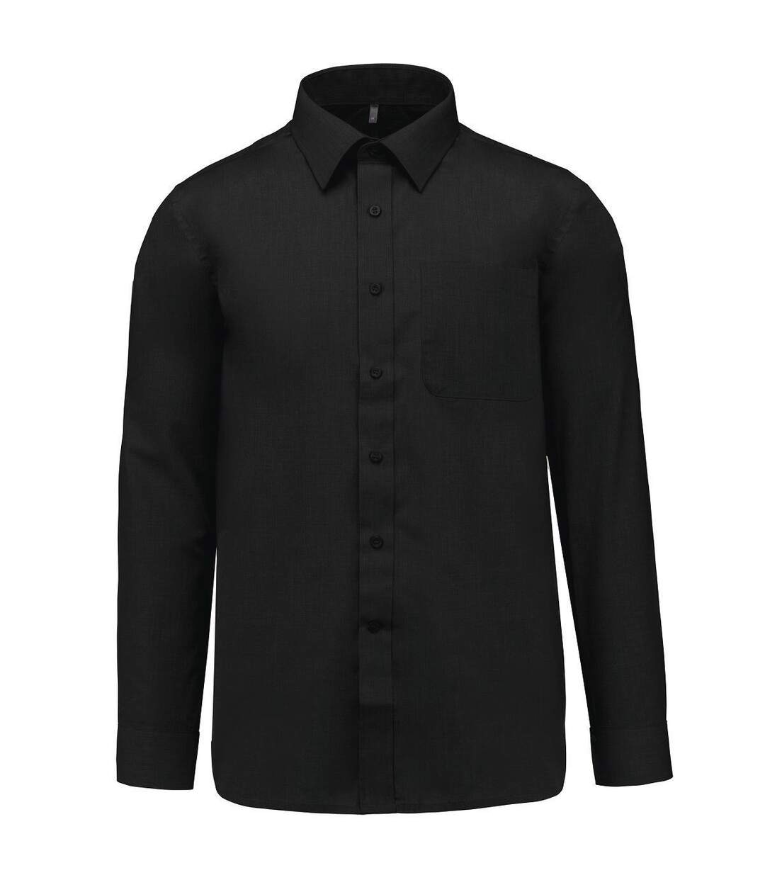 Chemise popeline manches longues - Homme - K545 - noir