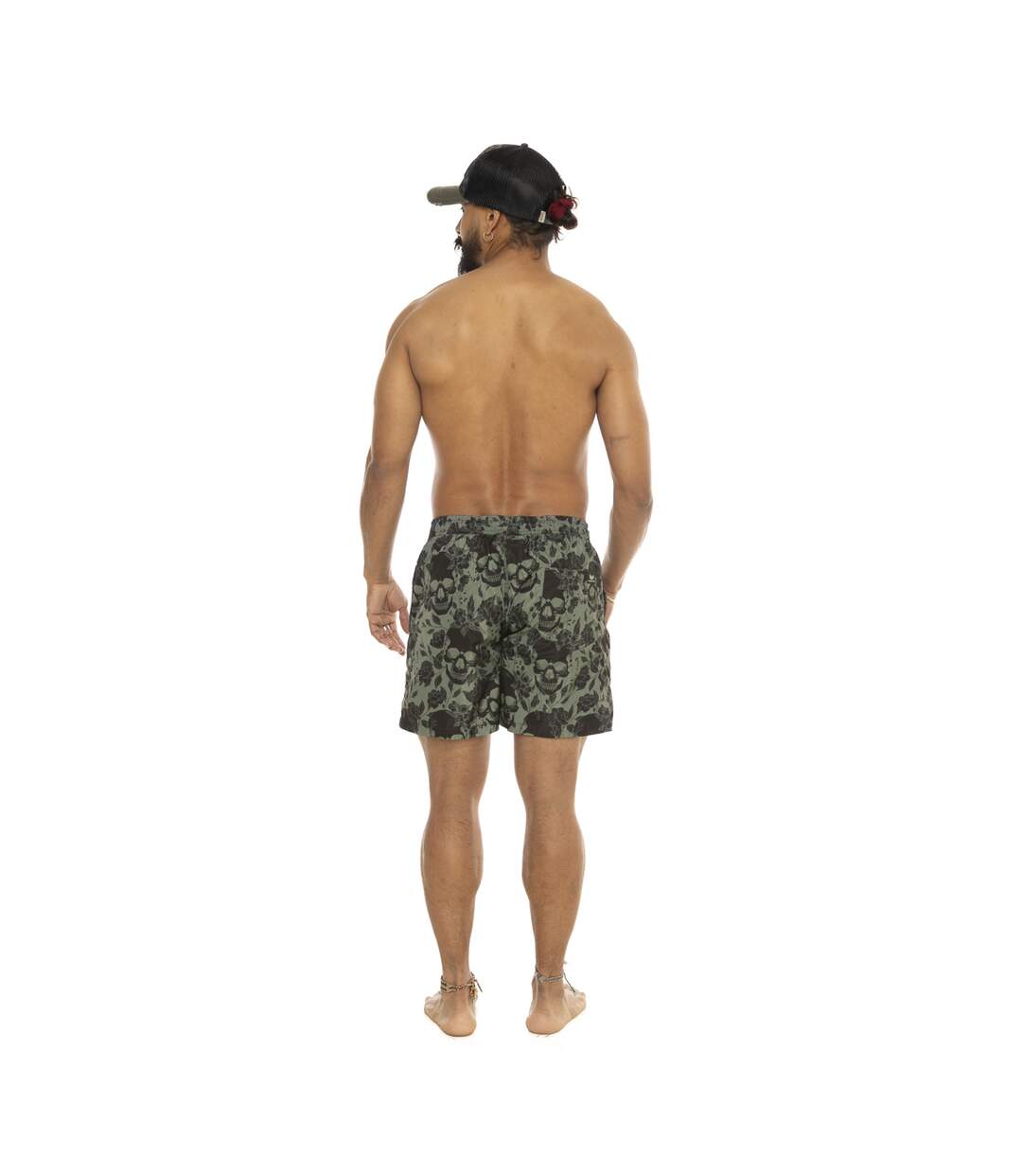 Boardshort homme allover tête de mort Vondutch-3