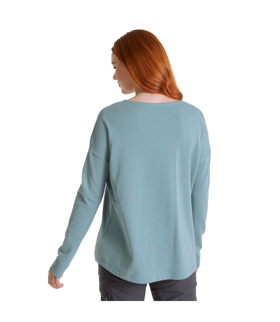 T-shirt forres femme gris bleu chiné Craghoppers-2