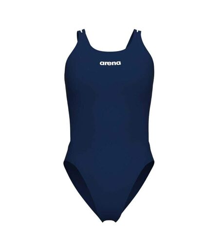 Womens/ladies Tech One Piece Swimsuit Navy White Arena