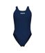 Womens/ladies Tech One Piece Swimsuit Navy White Arena-3