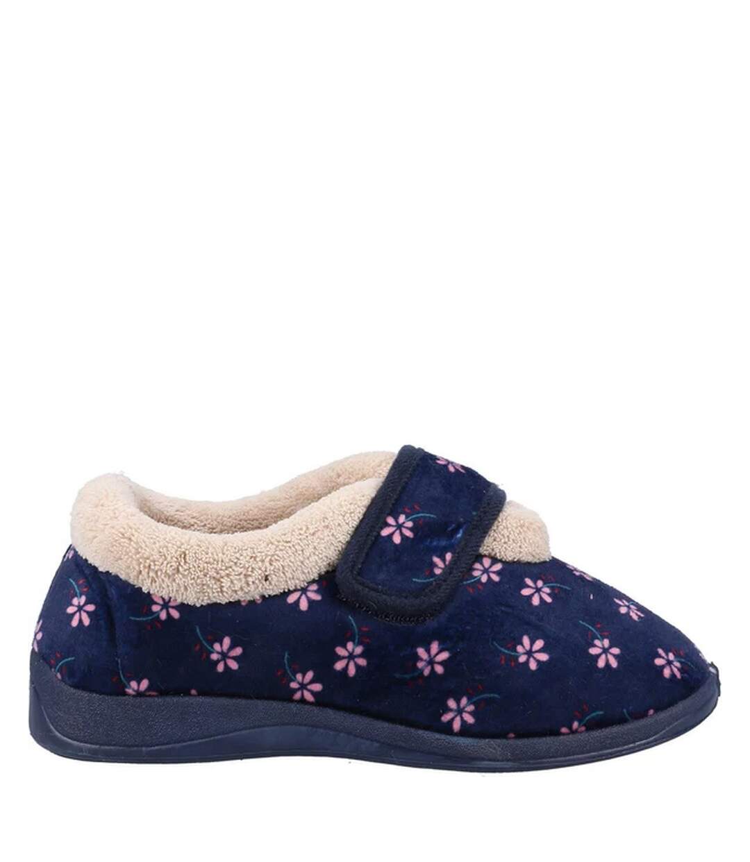 Chaussons tunnis femme bleu marine Fleet & Foster-2