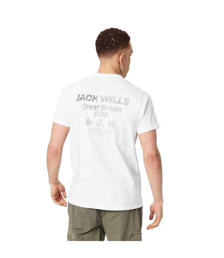 T-shirt Motif/style Imprimé Sur L´intérieur Homme Blanc Jack Wills