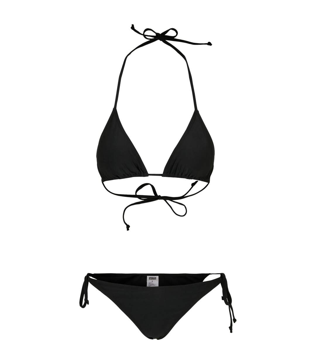 Maillot De Bain 2 Pièces Motif/style Triangle Femme Noir Urban Classics-1
