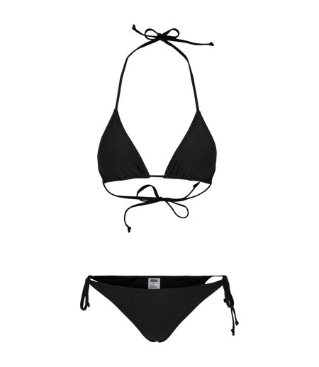 Maillot De Bain 2 Pièces Motif/style Triangle Femme Noir Urban Classics