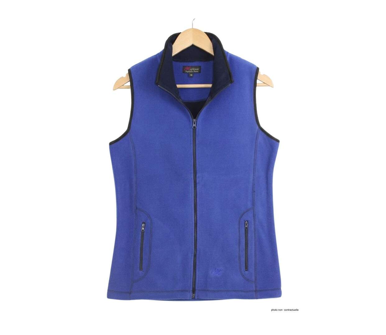 Gilet sans manches en polaire contre-collé BALZAC4 Bleu (Mayflower)-2