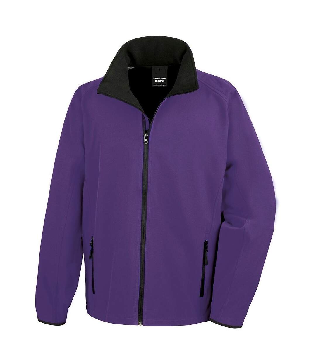 Veste softshell - Homme - R231M - violet et noir