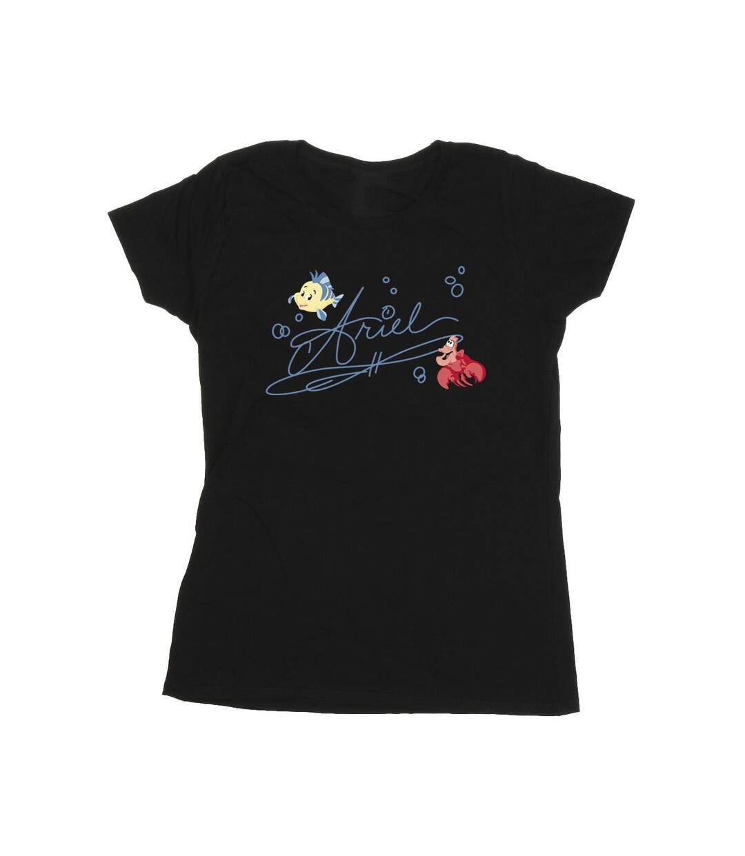 Disney T-shirt en coton Ariel La Petite Sirène Femme/Ladies (Noir) - UTBI26401-1