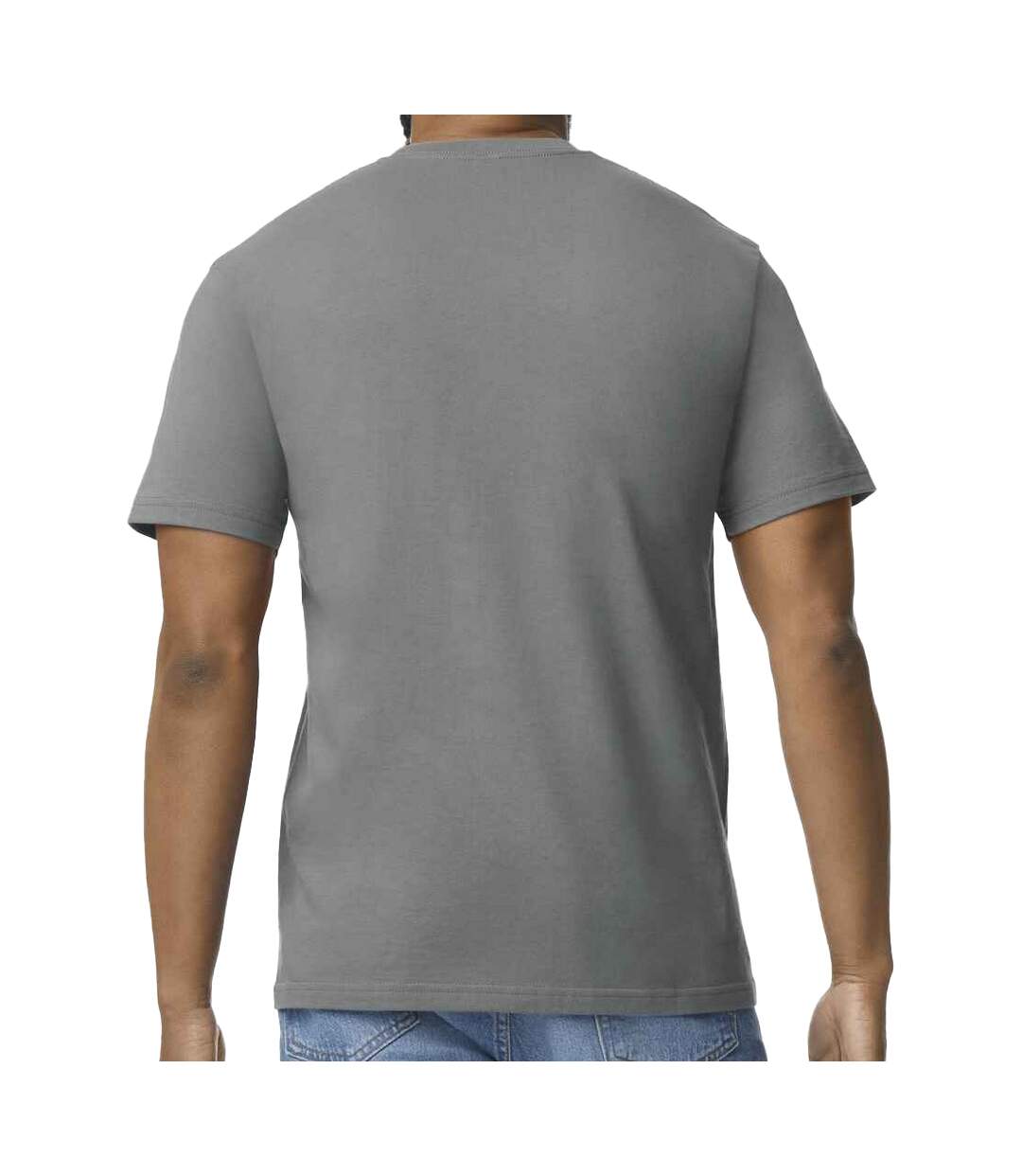 T-shirt homme gris foncé chiné Gildan