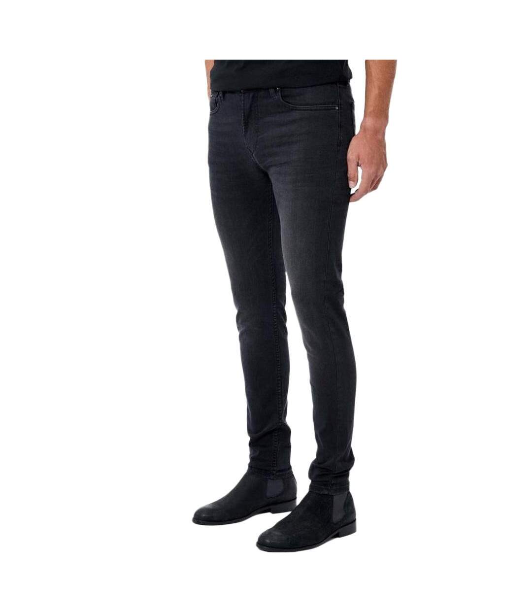 Jean skinny gris/noir homme kaporal dadaa-1