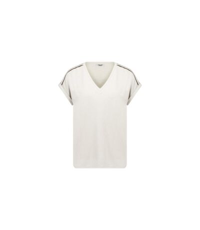 T-shirt femme col V en maille jersey KRIVA