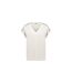 T-shirt femme col V en maille jersey KRIVA-1