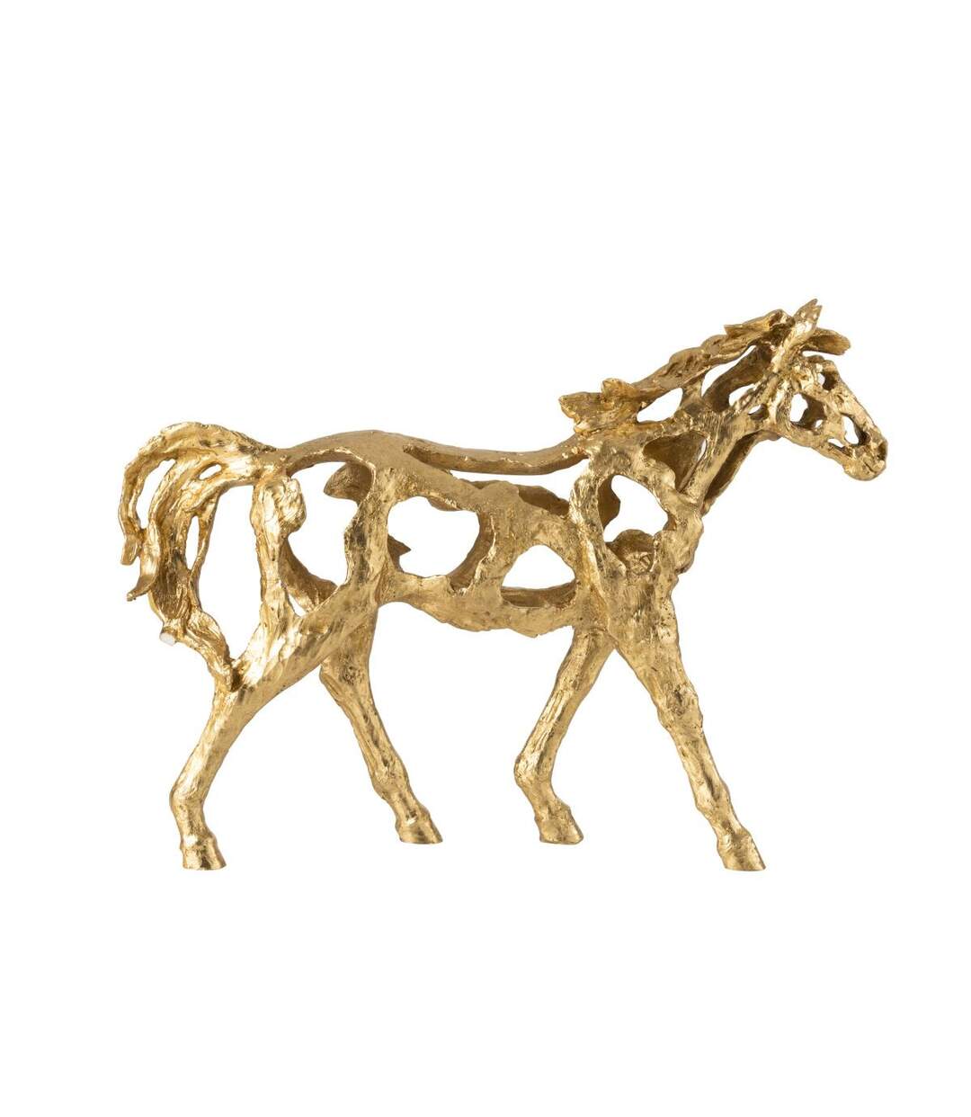 Statuette Cheval Ajouré Hollywood 57cm Doré-2