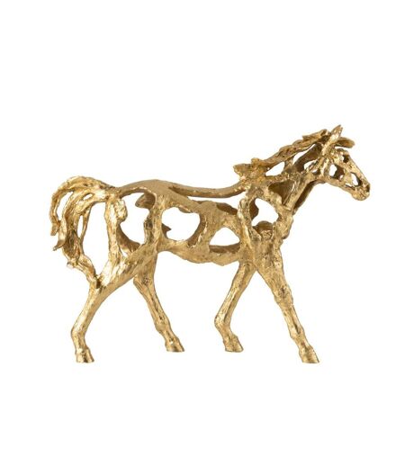 Statuette Cheval Ajouré Hollywood 57cm Doré