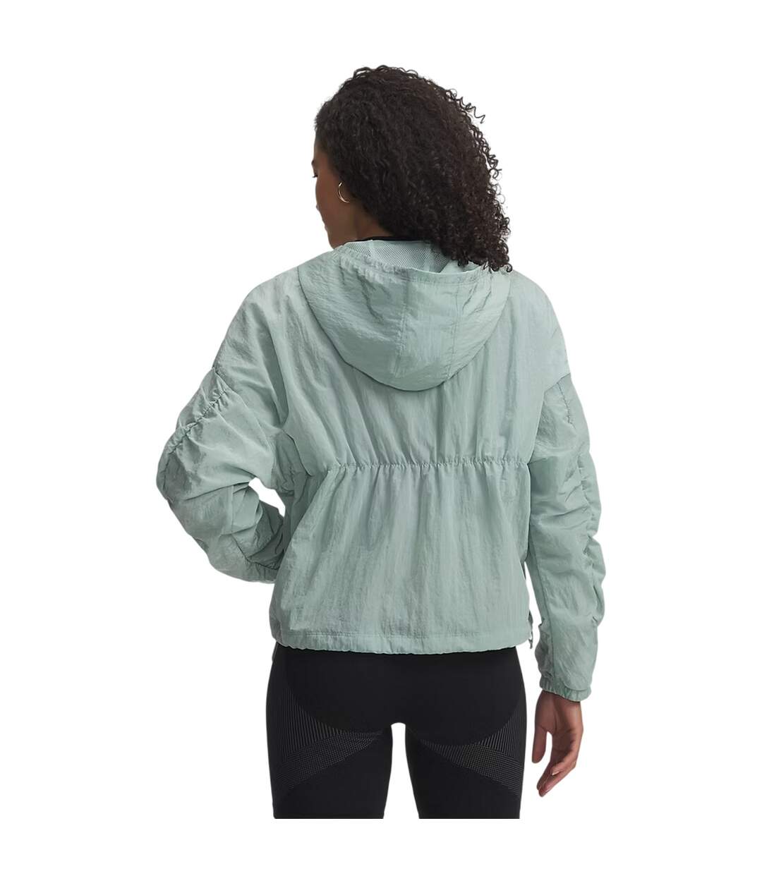 Womens/ladies Rival Woven Lightweight Jacket Blue White Under Armour-2
