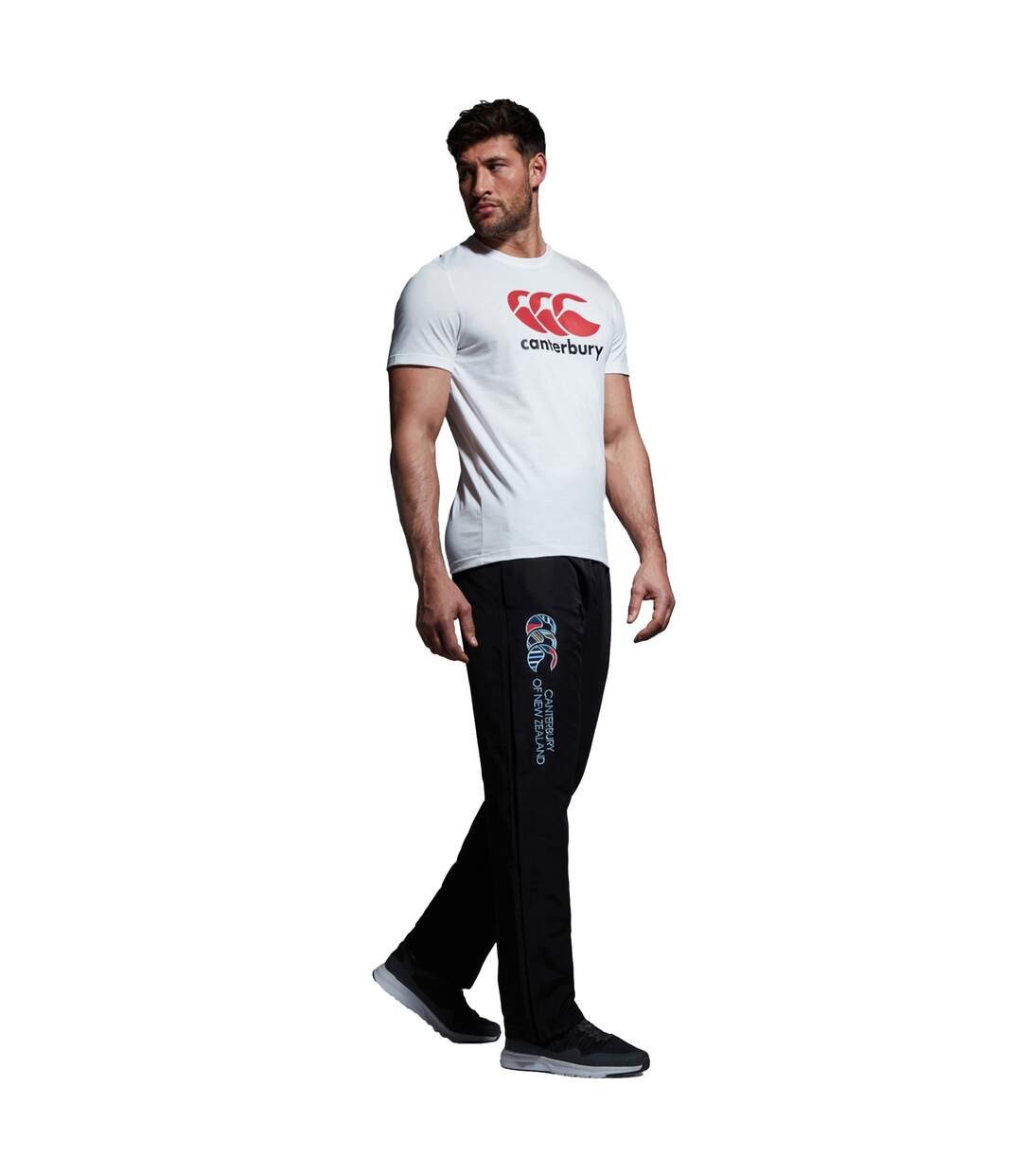 Mens Uglies Open Hem Jogging Bottoms Black Canterbury-1