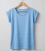 Tee-shirt MAYFLOWER DELHI3 sans manches : fraîcheur azur en coton flammé-2
