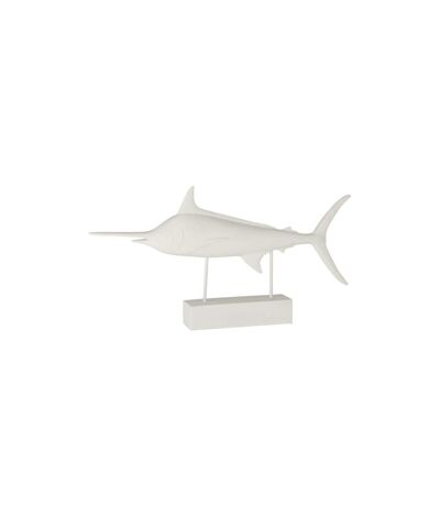 Statue Déco en Résine Espadon 72cm Blanc