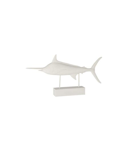 Statue Déco en Résine Espadon 72cm Blanc